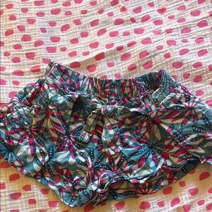 French Brand Colorful Floral Patterned Shorts 2T